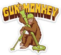 Gun Monkey Sticker