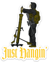 Just Hangin' Sticker