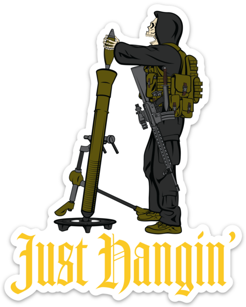 Just Hangin' Sticker